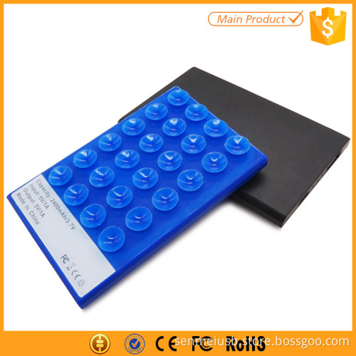Usb Mobile Power Bank 2600mAh Silicone Slim Power Bank Charger for Samsung